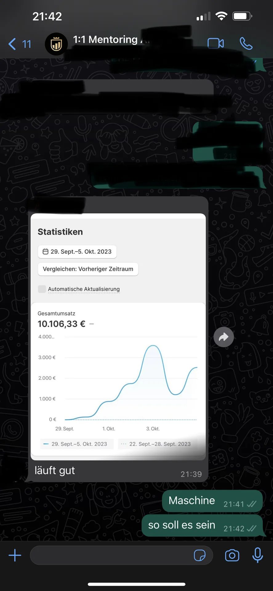 WhatsApp Chat — persönliche Beratung